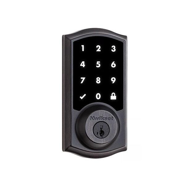 KwikSet: 916 SmartCode Traditional Electronic Deadbolt with Zigbee Technology / Venetian Bronze
